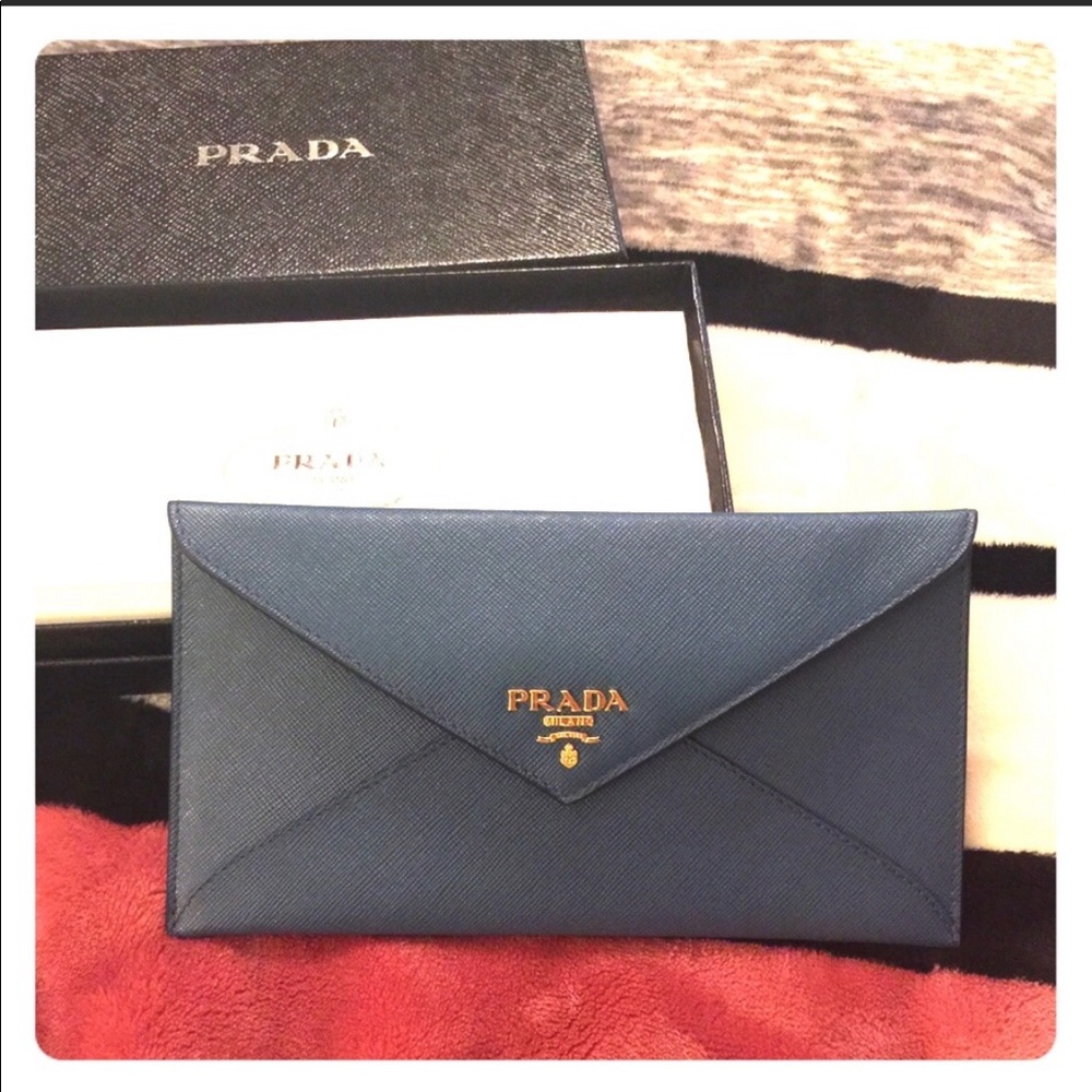 Prada envelope wallet